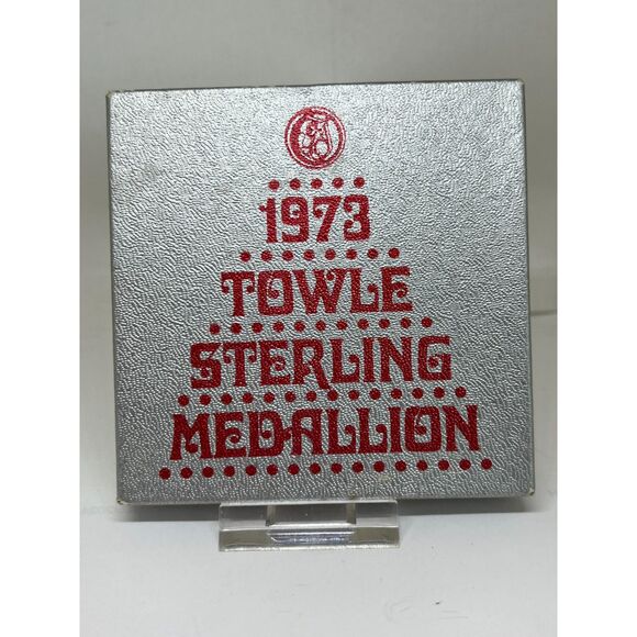 Vintage 1973 Towle Sterling Silver Medallion Ornament Three French Hens - Picture 4 of 4